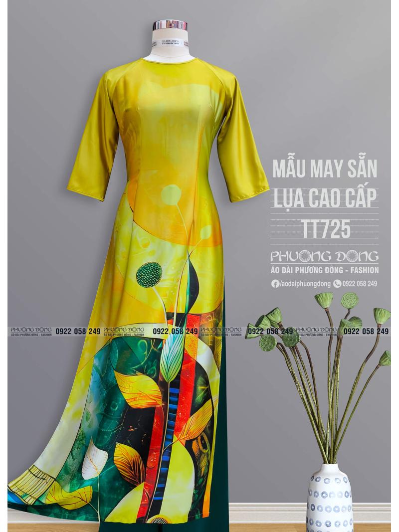 Áo Dài Truyền Thống Lụa Cao Cấp TT725